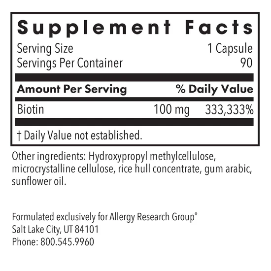 HiBiotin 90 Capsules