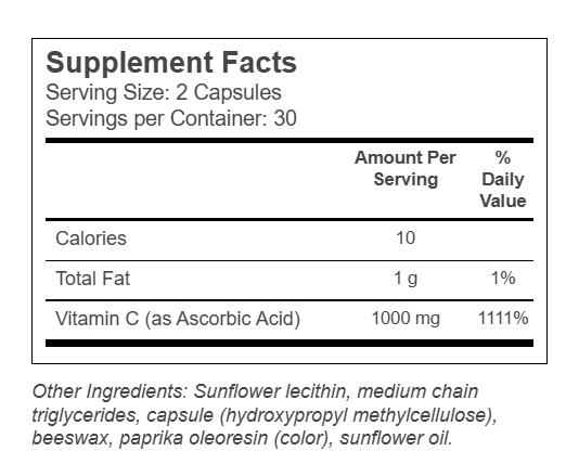 Liposomal Vitamin C 60 Capsules