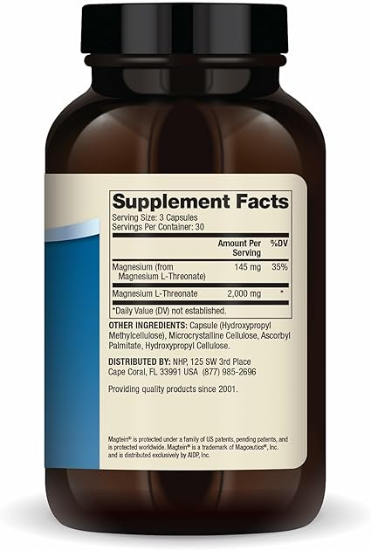 Magnesium L-Thronate 270 Capsules