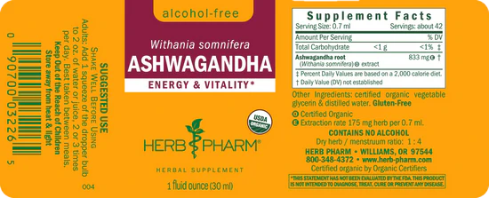 Ashwagandha Alcohol Free
