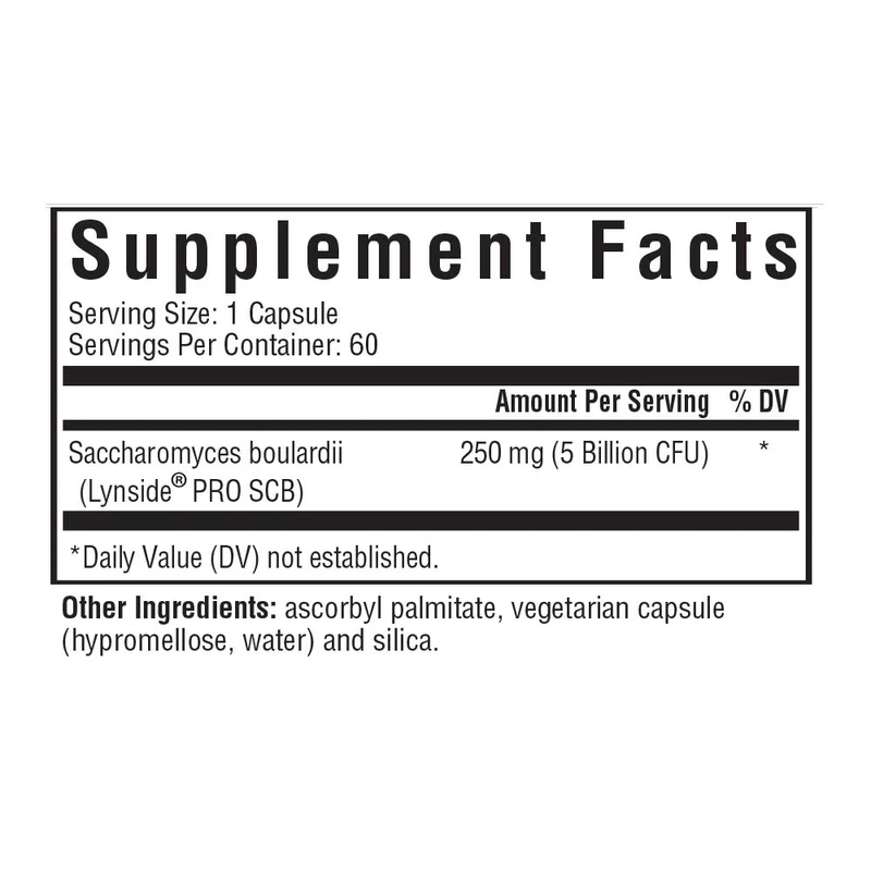 Saccharomyces Boulardii 60 Capsules