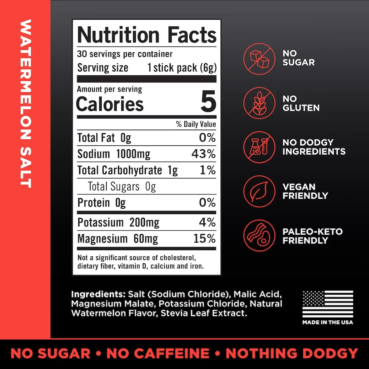 LMNT Recharge - Watermelon Salt 30 Servings